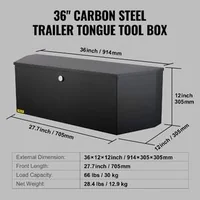 Cutie-metalică-pentru-unelte-pentru-remorcă-91-cm-trapezoidală-neagră
