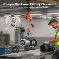 Palan-manual-cu-pârghie-Lever-Chain-Hoist-capacitate-de-750-kg-3-4-T-lanț-de-6-m