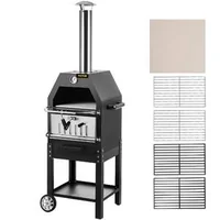 Cuptor-exterior-pentru-pizza-pe-lemne-cu-temperatură-maximă-de-500-C-pentru-grătar