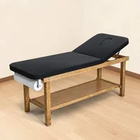 Masă-medicală-de-examinare-cu-cadru-din-lemn-și-spătar-reglabil