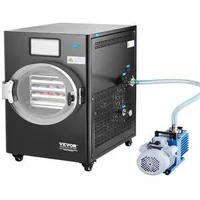 Aparat-negru-de-liofilizare-Freeze-Dryer-cu-4-niveluri-pentru-uscare-profesională-în-vid