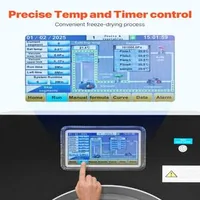 Aparat-negru-de-liofilizare-Freeze-Dryer-cu-4-niveluri-pentru-uscare-profesională-în-vid