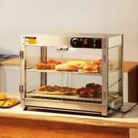 Vitrină-termică-profesională-de-banc-cu-2-niveluri-și-iluminare-pentru-pizza-și-alte-alimente