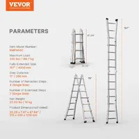 Scară-telescopică-din-aluminiu-4-m-cadru-tip-A-multifuncțional
