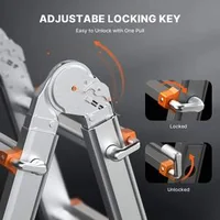 Scară-telescopică-din-aluminiu-4-m-cadru-tip-A-multifuncțional
