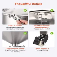 Fermentator-conic-din-oțel-inoxidabil-60-L-vas-profesional-pentru-bere-și-vin