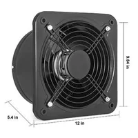 Ventilator-axial-industrial-pentru-aspirație-250-mm-extractor-metalic-120-W-2800-RPM