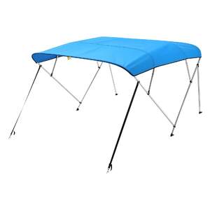 Copertină-pentru-barcă-Bimini-Top-cu-4-cadre-lungime-2-44-m-Oxford-600D-albastră