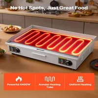 Grătar-electric-profesional-4400-W-725-x-400-mm-placă-combinată-netedă-și-striată