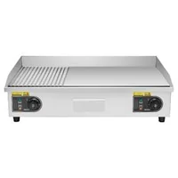 Grătar-electric-profesional-4400-W-725-x-400-mm-placă-combinată-netedă-și-striată