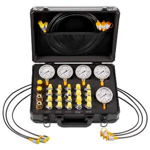 Tester-hidraulic-profesional-cu-5-manometre-și-24-de-adaptoare-până-la-600-Bar