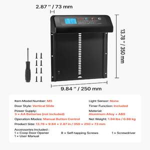 Ușă-automată-pentru-cotețul-găinilor-cu-temporizator-protecție-împotriva-prinderii-și-carcasă-din-aluminiu