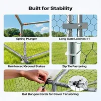 Adăpost-metalic-mare-pentru-găini-3x2x2-m-din-oțel-galvanizat-cu-acoperiș-impermeabil