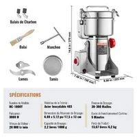 Moară-electrică-profesională-1000-g-2400-W-pentru-cereale-condimente-și-ierburi