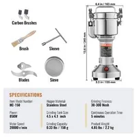 Râșniță-electrică-compactă-150-g-850W-pentru-condimente-plante-aromatice-și-cafea