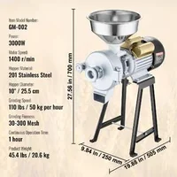Moară-electrică-profesională-3000W-pentru-măcinare-uscată-și-umedă-a-cerealelor-și-furajelor