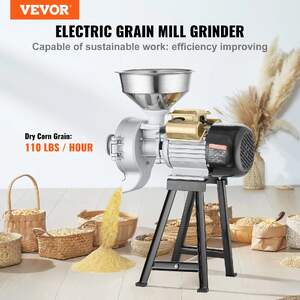 Moară-electrică-profesională-3000W-pentru-măcinare-uscată-și-umedă-a-cerealelor-și-furajelor