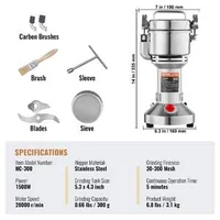 Râșniță-electrică-300-g-1500W-pentru-cereale-condimente-și-plante-uscate