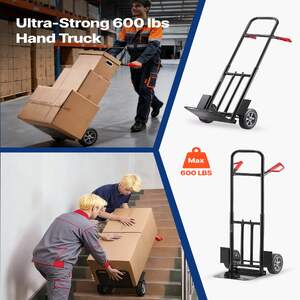 Cărucior-de-transport-manual-ranforsat-272-kg-Mâner-telescopic-și-curea-de-fixare