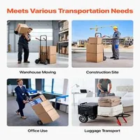 Cărucior-de-transport-manual-ranforsat-272-kg-Mâner-telescopic-și-curea-de-fixare