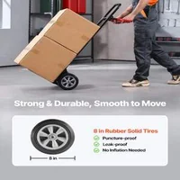 Cărucior-de-transport-manual-ranforsat-272-kg-Mâner-telescopic-și-curea-de-fixare