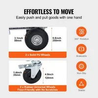 Cărucior-profesional-din-aluminiu-pentru-transport-2-în-1-capacitate-454-kg