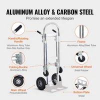 Cărucior-profesional-de-transport-din-aluminiu-2-în-1-capacitate-de-362-kg