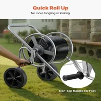 Cărucior-mobil-pentru-furtun-de-grădină-capacitate-de-90-m-cu-anvelope-pneumatice-și-coș