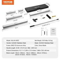 Set-profesional-de-cuțite-pentru-gletuire-5-dimensiuni-25-100-cm-cu-mâner-telescopic