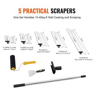 Set-profesional-de-cuțite-pentru-gletuire-5-dimensiuni-18-60-cm-cu-mâner-telescopic