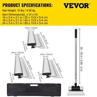 Set-profesional-de-cuțite-pentru-glet-3-dimensiuni-25-60-cm-cu-mâner-telescopic