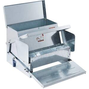 Hrănitoare-automată-galvanizată-pentru-găini-capacitate-11-5-kg-protecție-împotriva-dăunătorilor