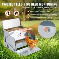 Hrănitoare-automată-galvanizată-pentru-găini-capacitate-11-5-kg-protecție-împotriva-dăunătorilor