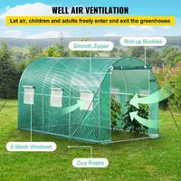 Seră-tunel-cu-intrare-3-5-2-1-2-1m-pentru-plante-cu-arce-din-oțel-galvanizat-1-grindă-superioară-2-stâlpi-diagonali-2-uși-cu-fermoar-și-6-ferestre-mobile-verde