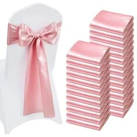 Panglici-decorative-din-satin-pentru-scaune-Sashes-100-buc-275-x-17-cm-Roz-auriu-Rose-Gold
