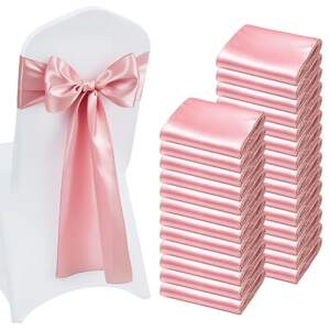 Panglici-decorative-din-satin-pentru-scaune-Sashes-100-buc-275-x-17-cm-Roz-auriu-Rose-Gold
