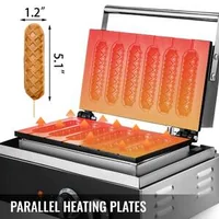 Aparat-profesional-pentru-vafe-tip-hot-dog-1500W-6-bucăți