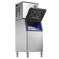 Mașină-profesională-de-făcut-gheață-250-kg-zi-cu-rezervor-de-depozitare-de-136-kg-din-oțel-inoxidabil
