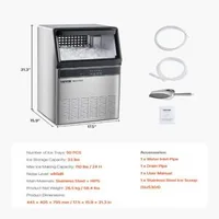 Generator-de-gheață-mașină-comercială-pentru-gheață-50-kg-zi-oțel-inoxidabil-50-cuburi-pe-ciclu