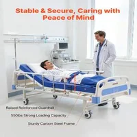 Pat-electric-de-spital-2-funcții-cu-saltea-capacitate-250-kg