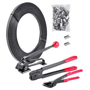 Kit-profesional-de-legare-cu-bandă-de-oțel-183-m-300-de-cleme-și-unelte