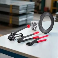 Kit-profesional-de-legare-cu-bandă-de-oțel-183-m-300-de-cleme-și-unelte