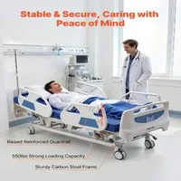 Pat-electric-premium-de-spital-cu-5-funcții-poziție-Trendelenburg-și-blocare-centralizată-250-kg
