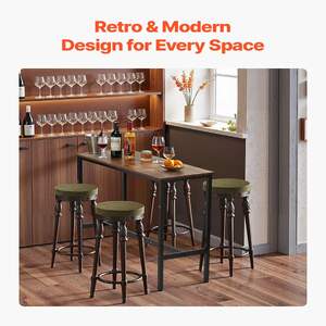 Masă-de-bar-industrială-100-cm-blat-înalt-pentru-bucătărie-și-cocktailuri-maro-rustic