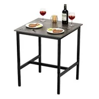 Măsuță-de-bar-pătrată-60-x-60-cm-stil-rustic-design-compact-pentru-cafea-și-cocktailuri