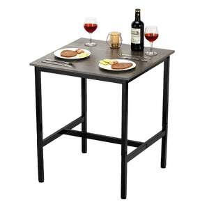 Măsuță-de-bar-pătrată-60-x-60-cm-stil-rustic-design-compact-pentru-cafea-și-cocktailuri