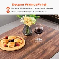 Set-cu-masă-de-bar-și-4-scaune-culoare-nuc-design-rotunjit-119-cm
