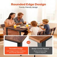 Set-cu-masă-de-bar-și-4-scaune-culoare-nuc-design-rotunjit-119-cm