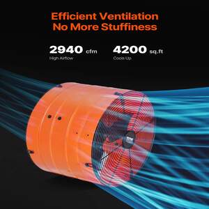 Ventilator-pentru-pod-Gable-Mount-Fan-40-6-cm-16-inchi-2940-CFM-cu-termostat-reglabil