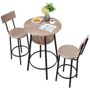 Set-rotund-de-bar-cu-masă-și-2-scaune-gri-deschis-design-compact-pentru-cafea-și-mic-dejun